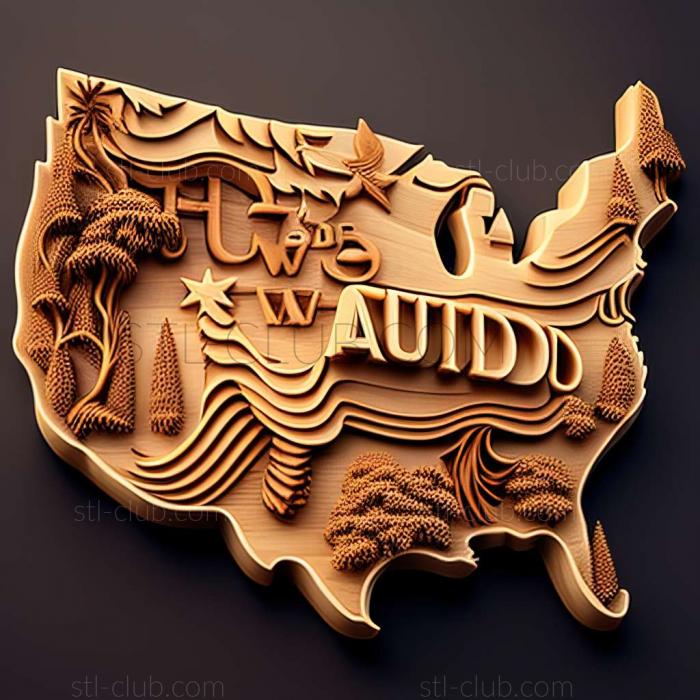 3D model United States  United States of America (STL)